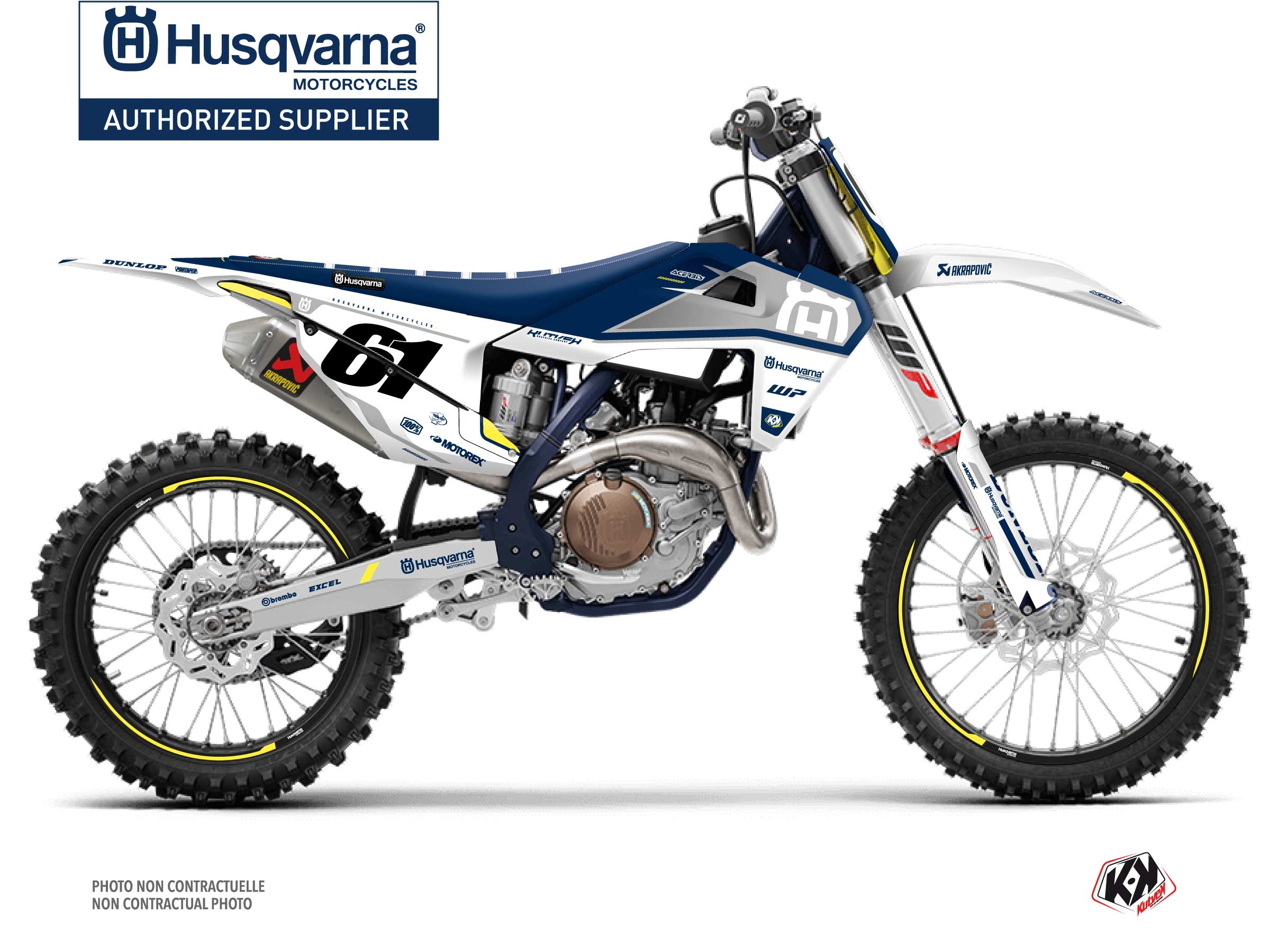 Husqvarna FC 450 Dirt Bike D-SKT Graphic Kit Blue