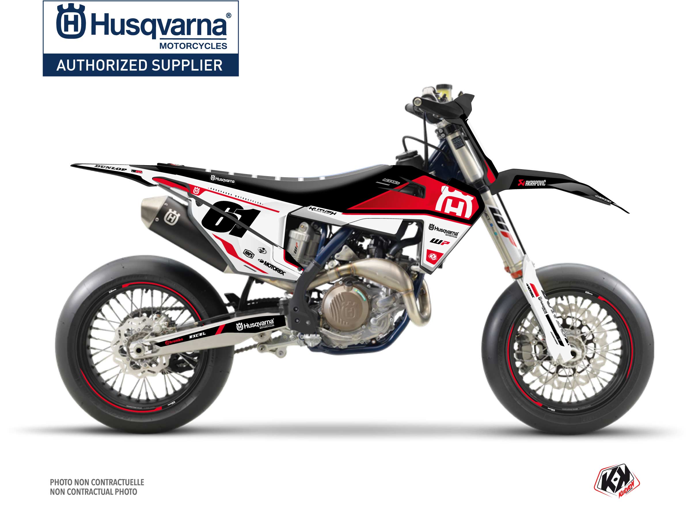 Husqvarna 450 FS Dirt Bike D-SKT Graphic Kit Red