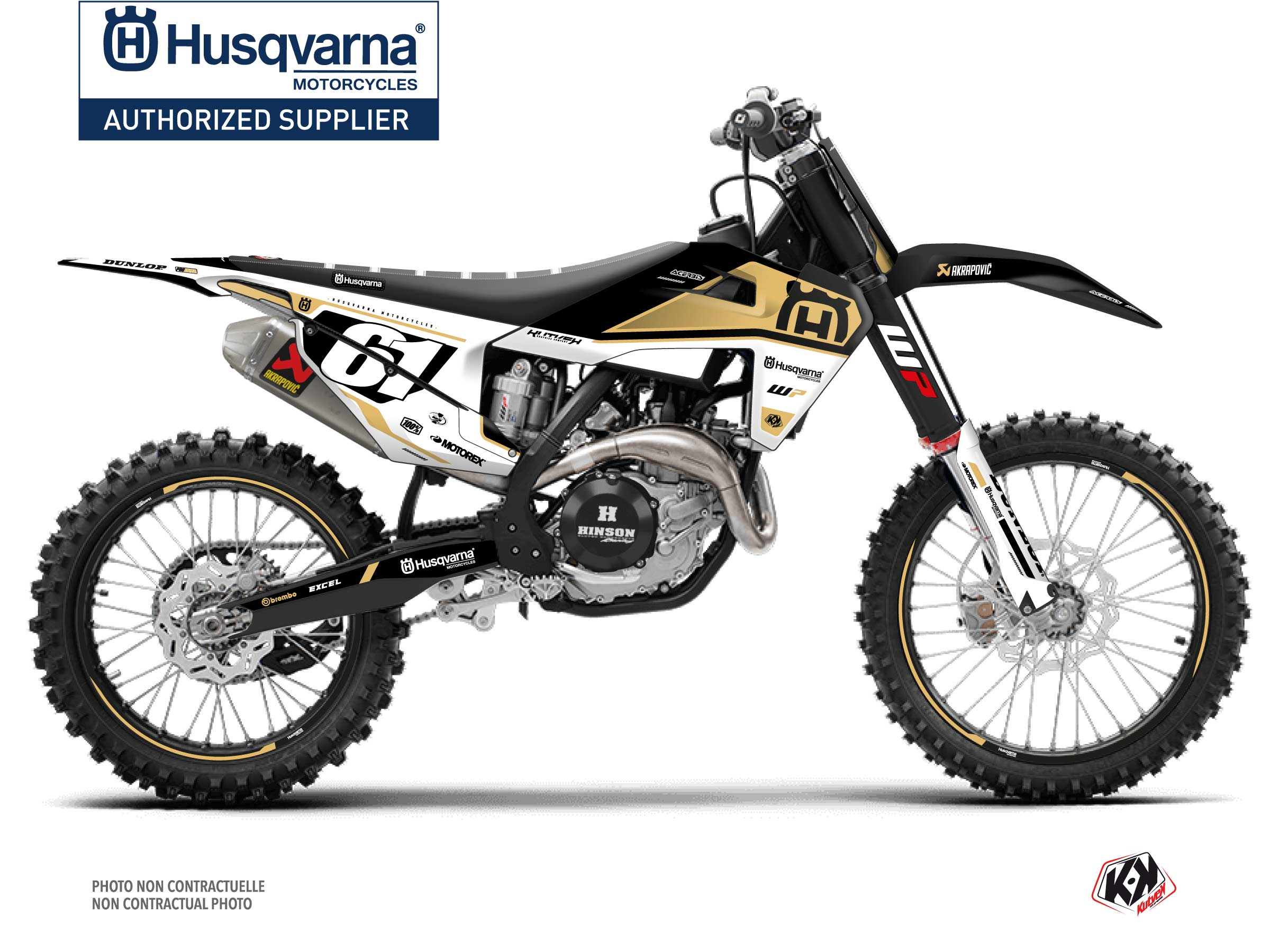 Kit Déco Moto Cross D-SKT Husqvarna TC 125 Sable