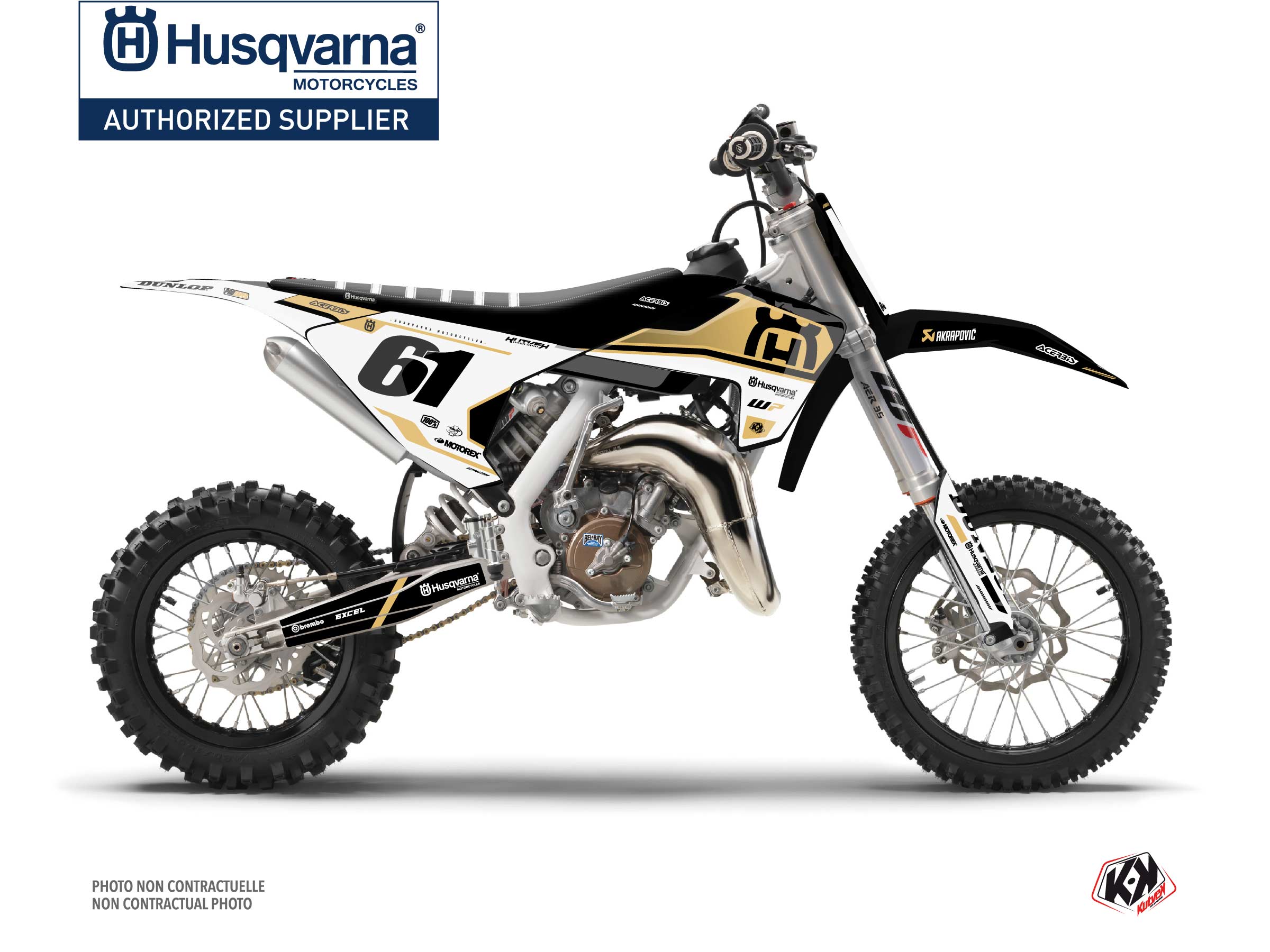 Husqvarna TC 65 Dirt Bike D-SKT Graphic Kit Sand