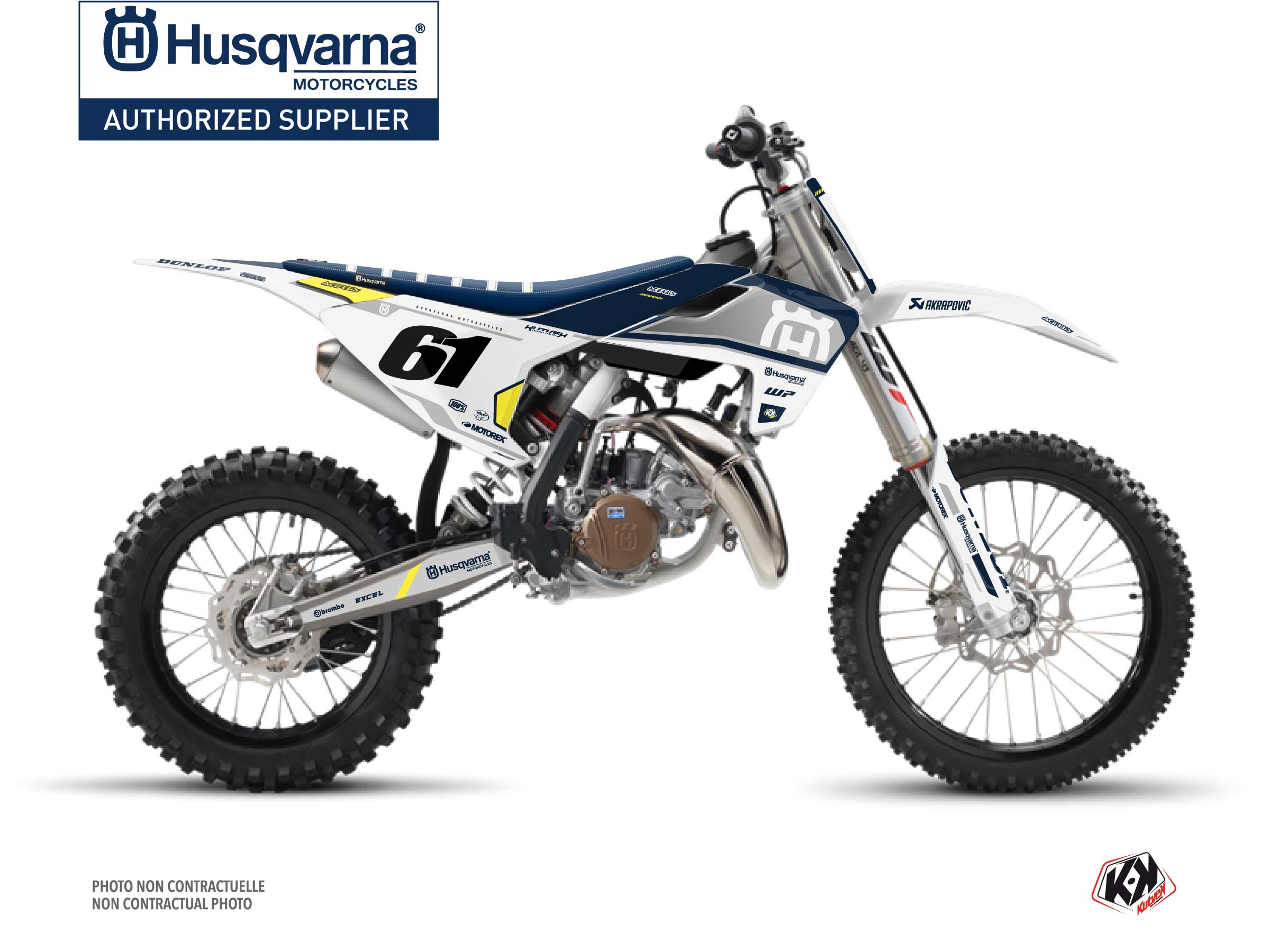 Husqvarna TC 85 Dirt Bike D-SKT Graphic Kit Blue