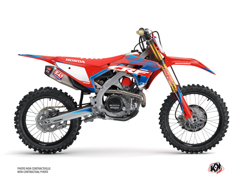 Honda 450 CRF Dirt Bike Dyna Graphic Kit Blue