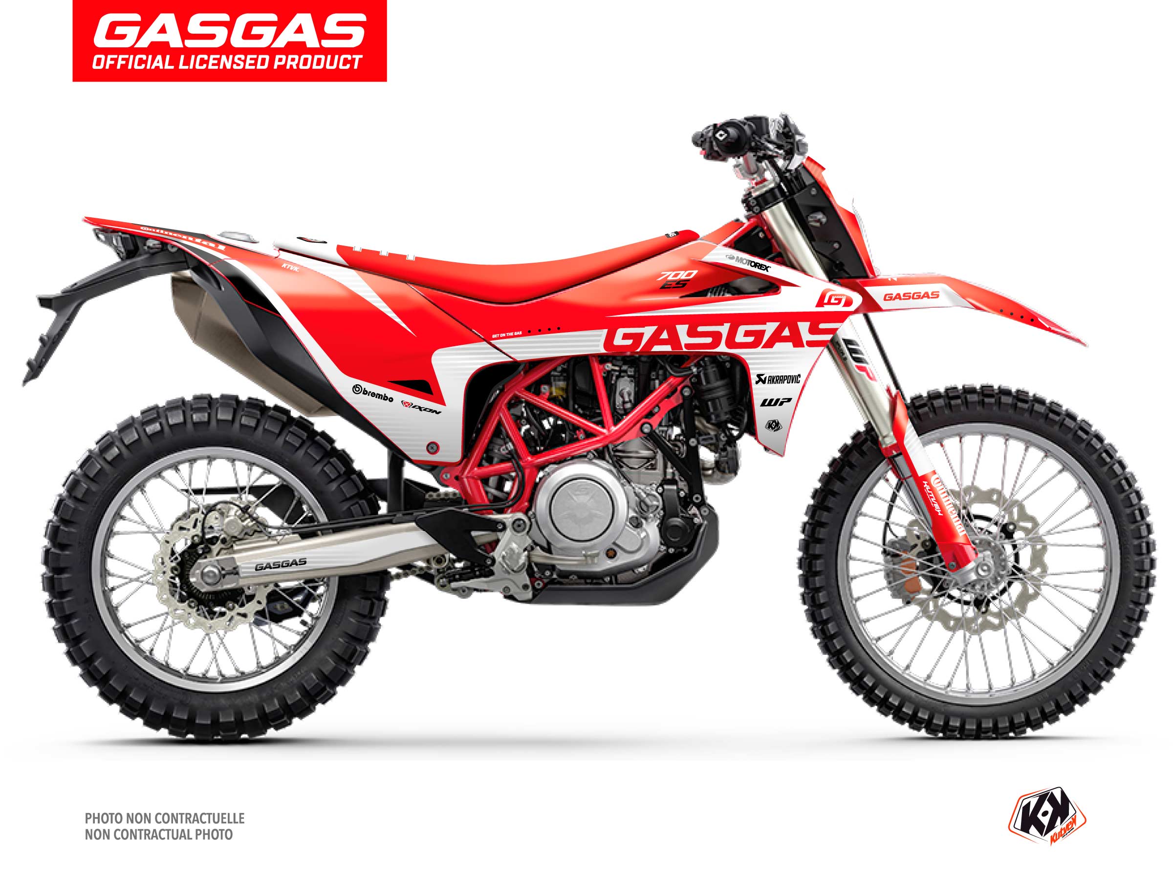 GASGAS ES 700 Dirt Bike Dynamik Graphic Kit Red