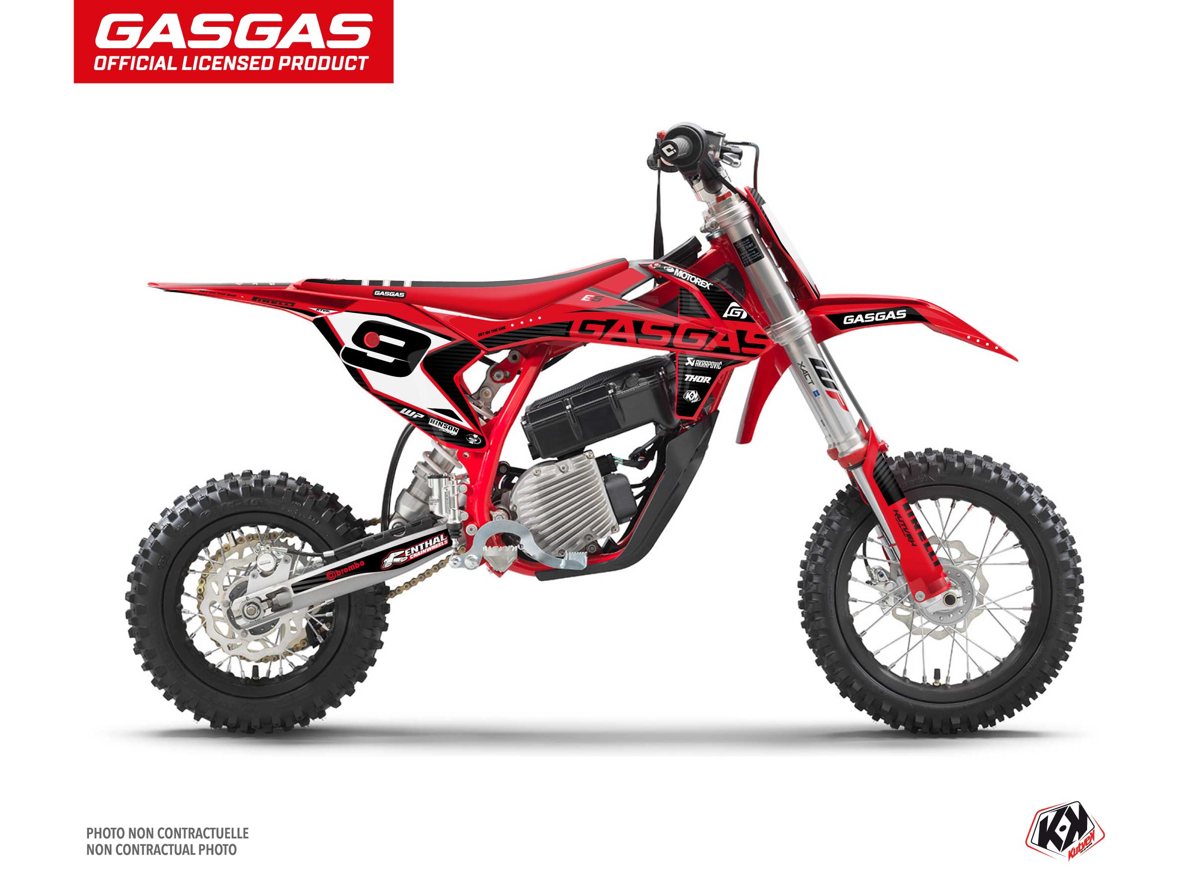 GASGAS MC-E 5 Dirt Dynamik Flash Graphic Kit Black