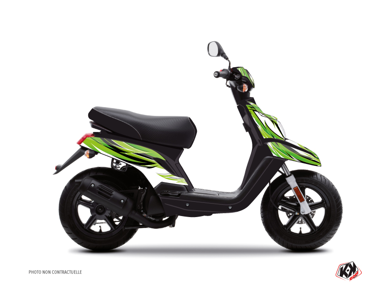 Smuk kvinde Ministerium bånd MBK Booster Scooter Electro Graphic Kit Green - Kutvek Kit Graphik