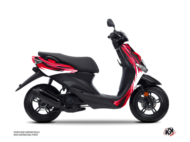 Yamaha NEOS Scooter Electro Graphic Kit Red