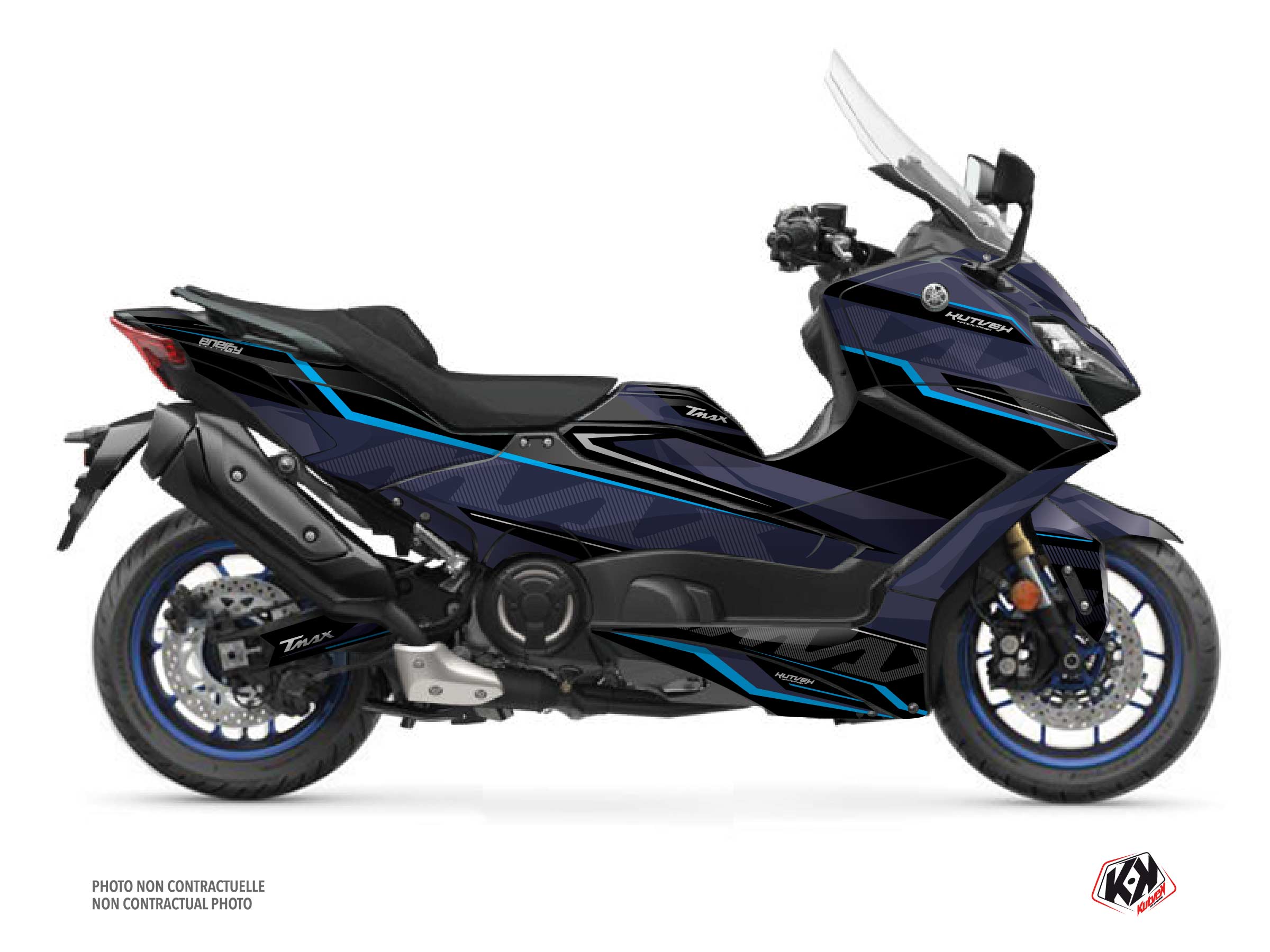 Yamaha TMAX 560 Maxiscooter Energy Graphic Kit Blue FULL Kutvek Kit Graphik