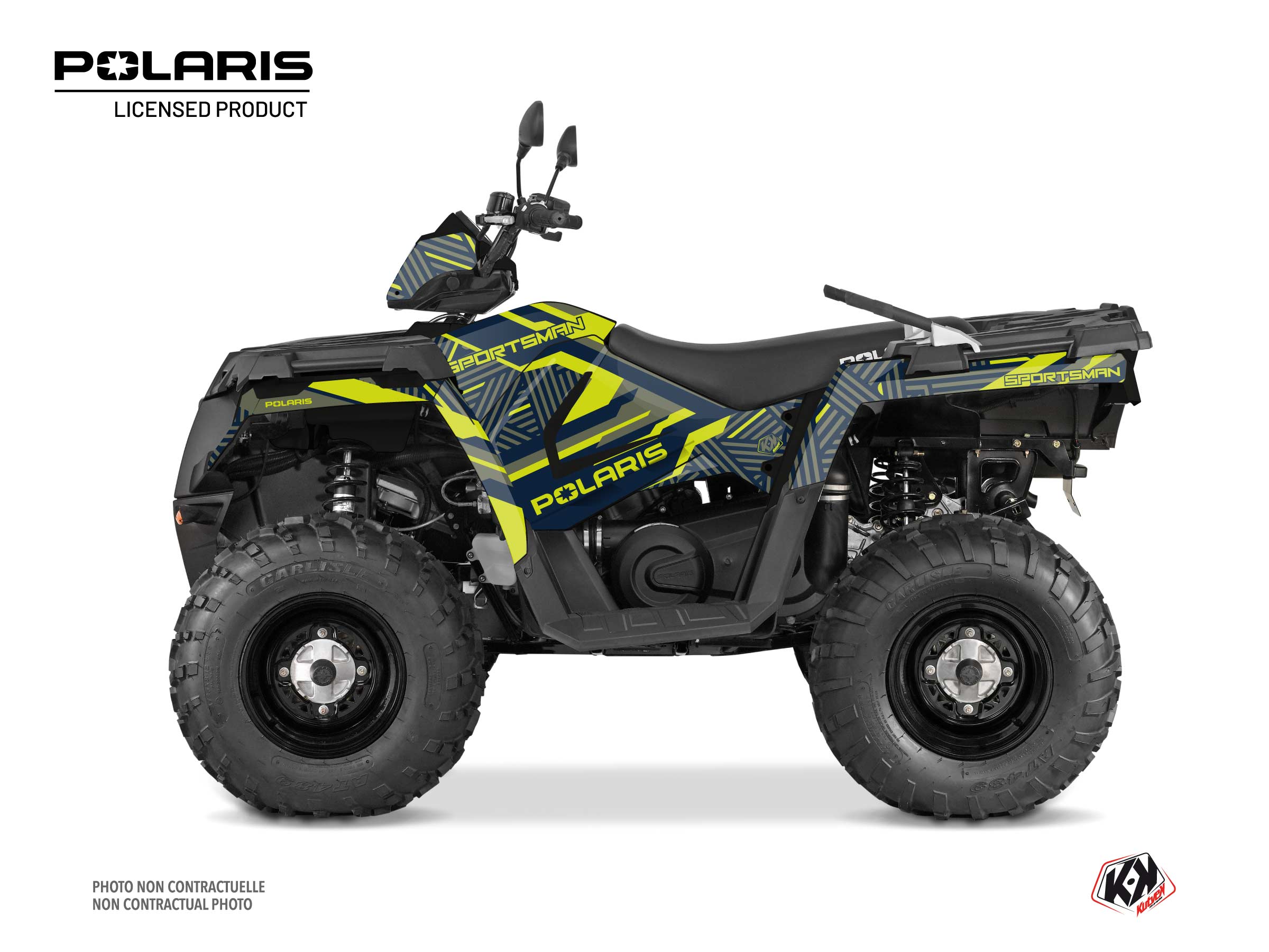 Polaris 570 Sportsman Touring ATV Epik Graphic Kit Green