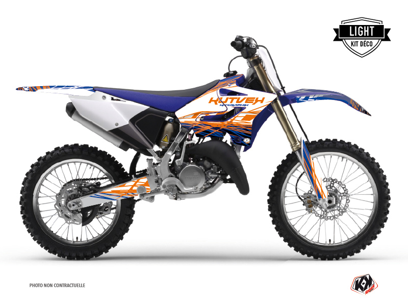 Yamaha 250 YZ Dirt Bike Eraser Graphic Kit Blue Orange LIGHT