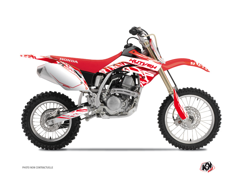 Honda 125 CR Dirt Bike Eraser Graphic Kit White Red