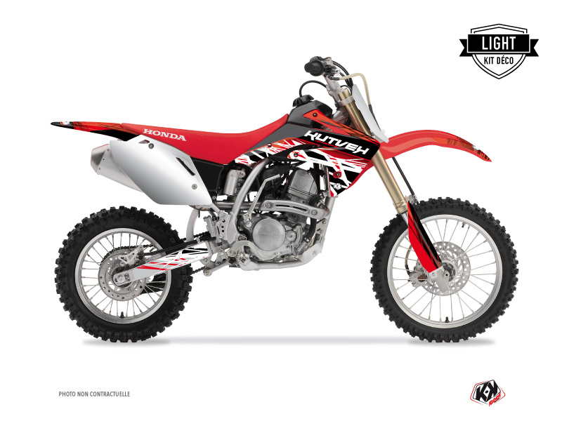 Kit Déco Moto Cross Eraser Honda 125 CR Rouge Blanc LIGHT