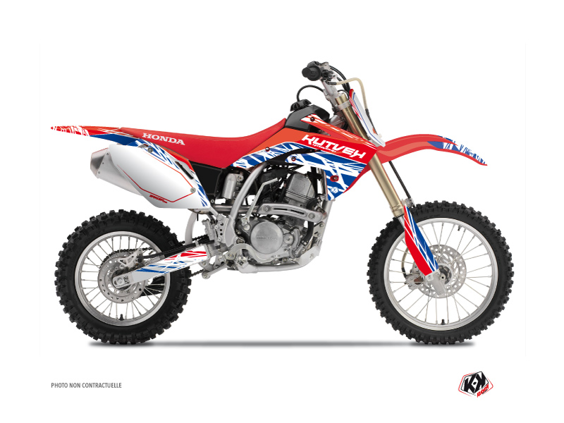 Kit Déco Moto Cross Eraser Honda 125 CR Rouge Bleu