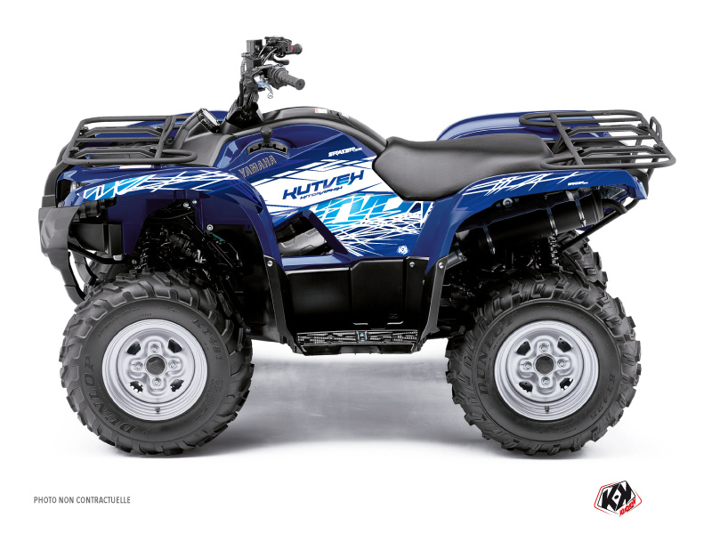 Yamaha 125 Grizzly ATV Eraser Graphic Kit Blue