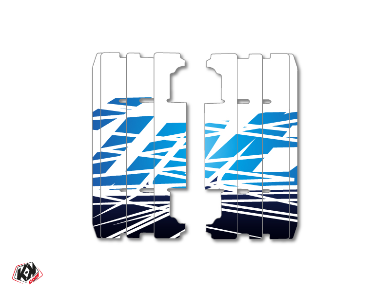 Graphic Kit Radiator guards Eraser Dirt Bike Yamaha 125 YZ 2015-2016 Blue