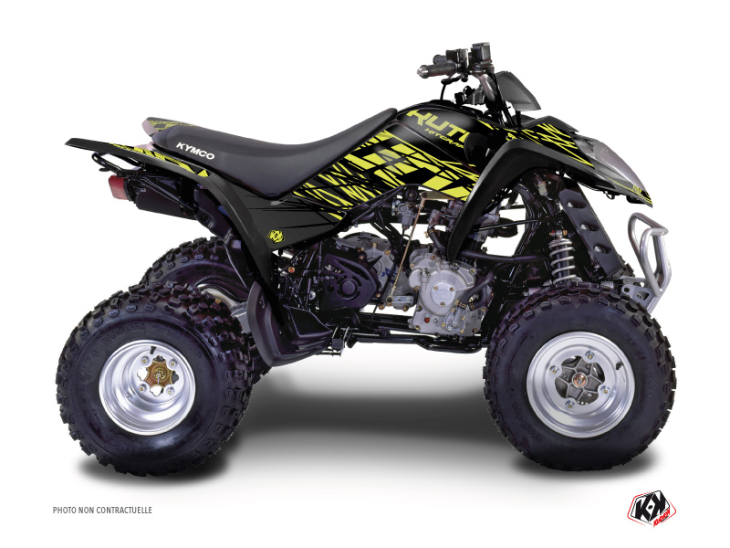 Kymco 300 MAXXER ATV Eraser Graphic Kit Neon Grey