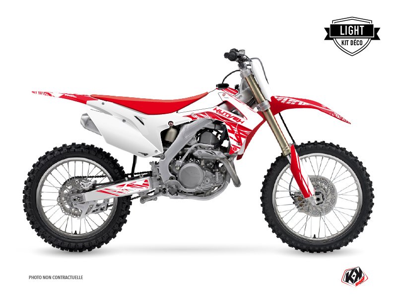 Kit Déco Moto Cross Eraser Honda 250 CRF Blanc Rouge LIGHT