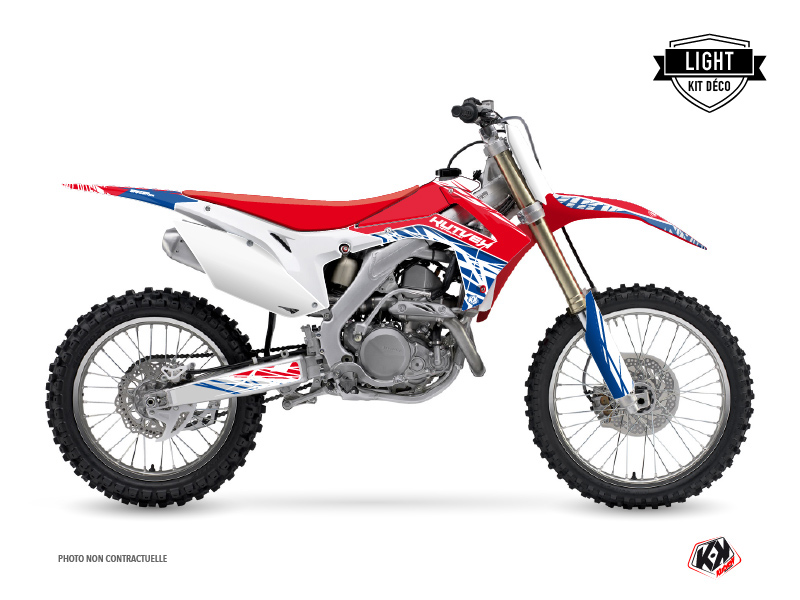 Honda 250 CRF Dirt Bike Eraser Graphic Kit Red Blue LIGHT