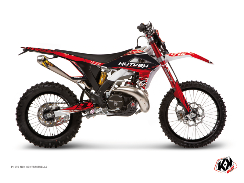 GASGAS 250 EC Dirt Bike Eraser Graphic Kit Red White