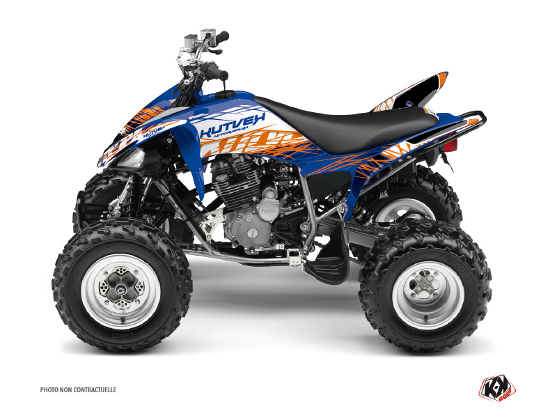 Kit Déco Quad Eraser Yamaha 250 Raptor Bleu Orange