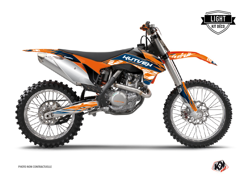 Kit Déco Moto Cross Eraser KTM 250 SX Bleu Orange LIGHT