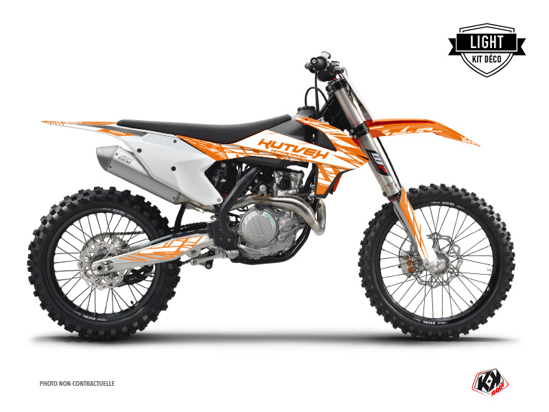 KTM 250 SXF Dirt Bike Eraser Graphic Kit Orange LIGHT