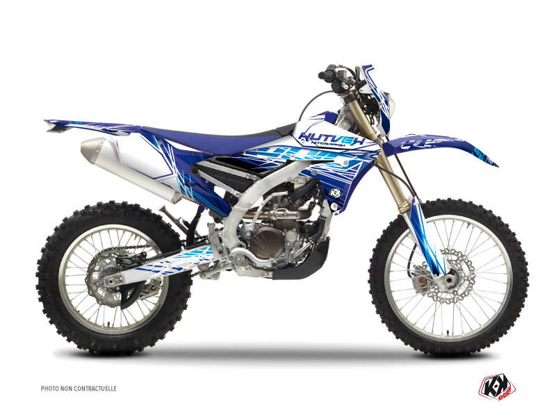 Kit Déco Moto Cross Eraser Yamaha 250 WRF Bleu