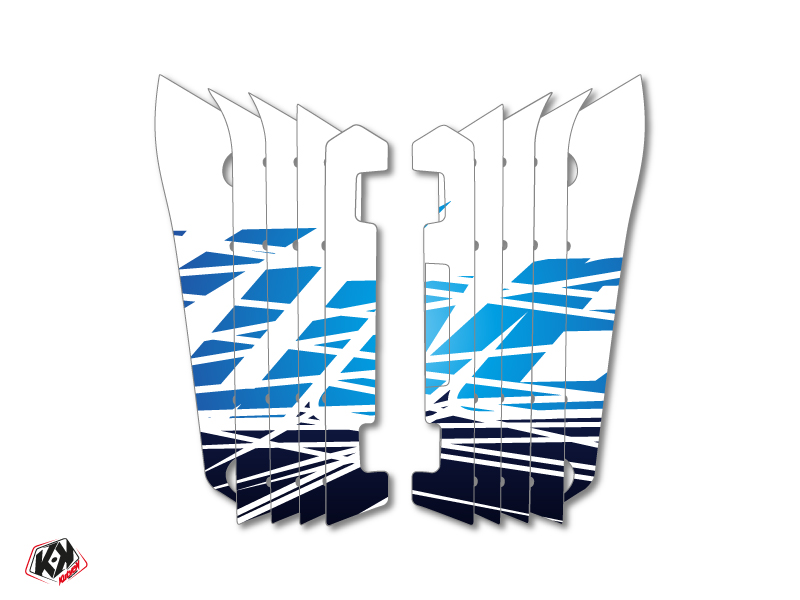 Graphic Kit Radiator guards Eraser Yamaha 250 YZF 2014-2016 Blue