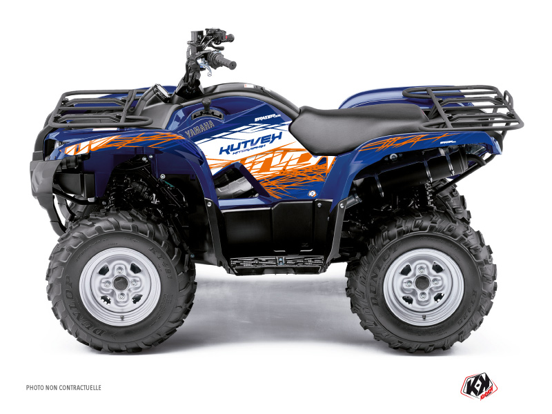 Kit Déco Quad Eraser Yamaha 300 Grizzly Bleu Orange