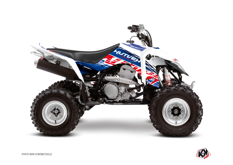 Suzuki 400 LTZ IE ATV Eraser Graphic Kit Blue Red