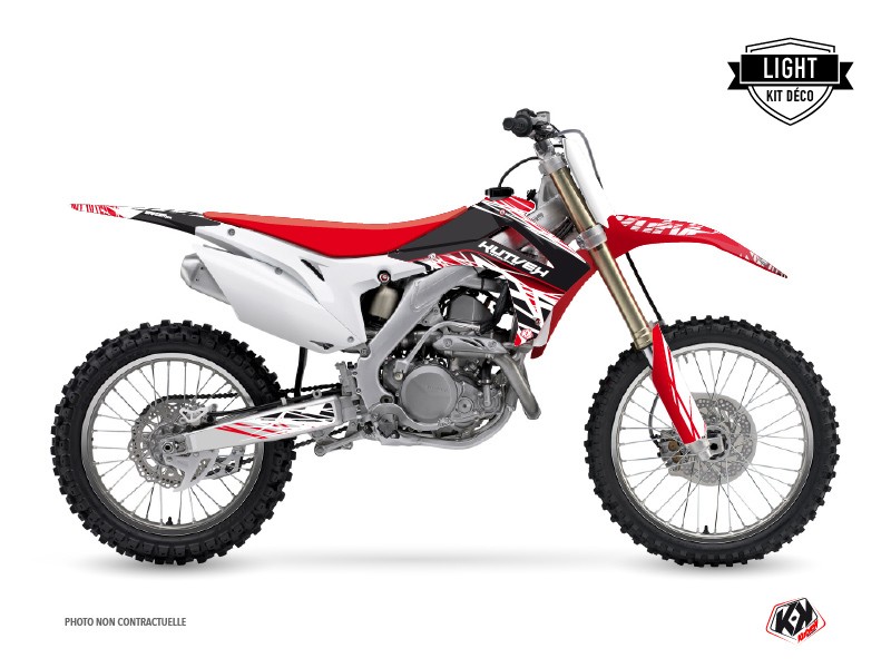 Honda 450 CRF Dirt Bike Eraser Graphic Kit Red White LIGHT