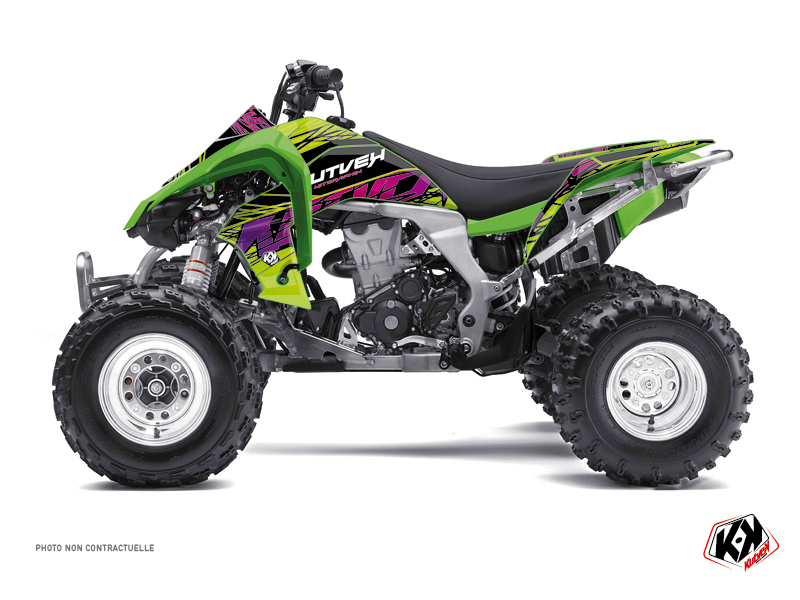 Kawasaki 450 KFX ATV Eraser Graphic Kit Green