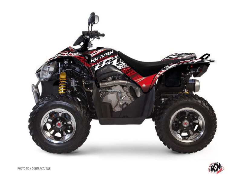 Kymco 450 MAXXER ATV Eraser Graphic Kit Red White