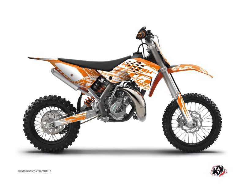 KTM 50 SX Dirt Bike Eraser Graphic Kit Orange