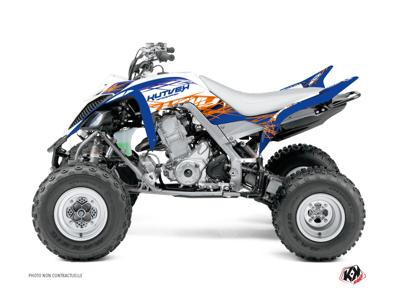 Kit Déco Quad Eraser Yamaha 660 Raptor Bleu Orange