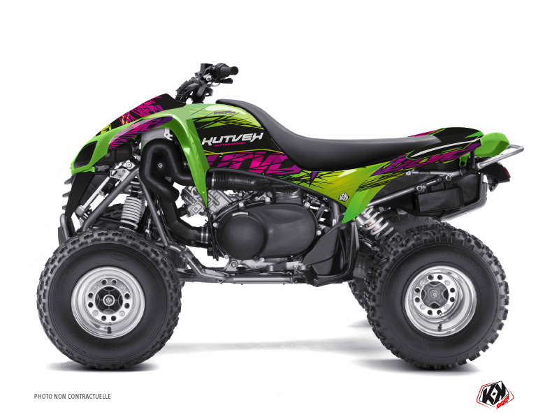 Kawasaki 700 KFX ATV Eraser Graphic Kit Green