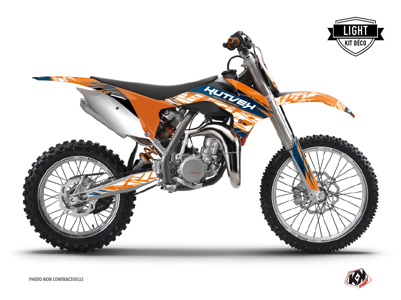 KTM 85 SX Dirt Bike Eraser Graphic Kit Orange LIGHT