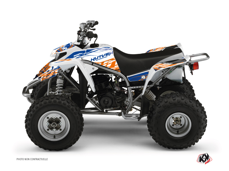 Yamaha Blaster ATV Eraser Graphic Kit Blue Orange