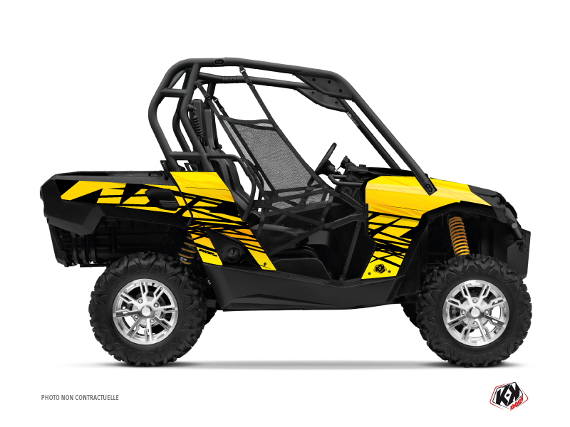 Can Am Commander UTV Eraser Graphic Kit Yellow