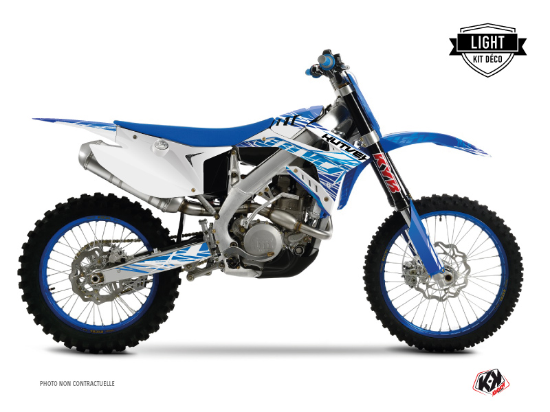 Kit Déco Moto Cross Eraser TM EN 250 FI Bleu LIGHT