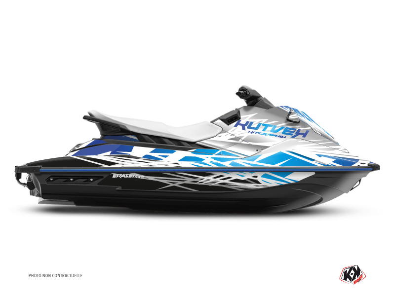 Kit Déco Jet-Ski Eraser Yamaha EX Blanc Bleu