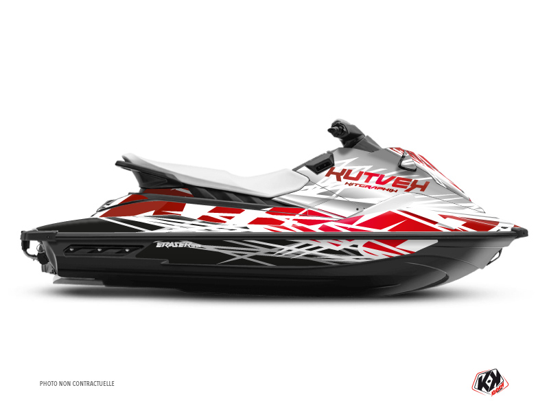 Kit Déco Jet-Ski Eraser Yamaha EX Blanc Rouge