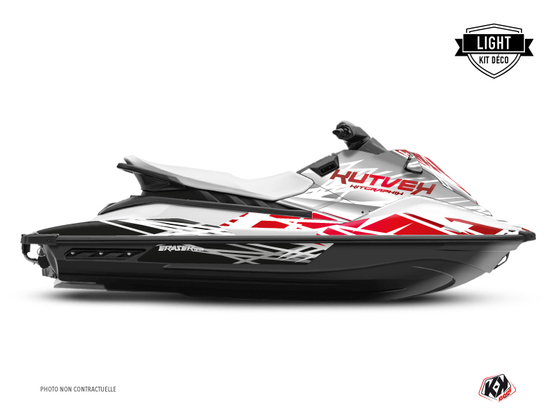 Kit Déco Jet-Ski Eraser Yamaha EX Blanc Rouge LIGHT