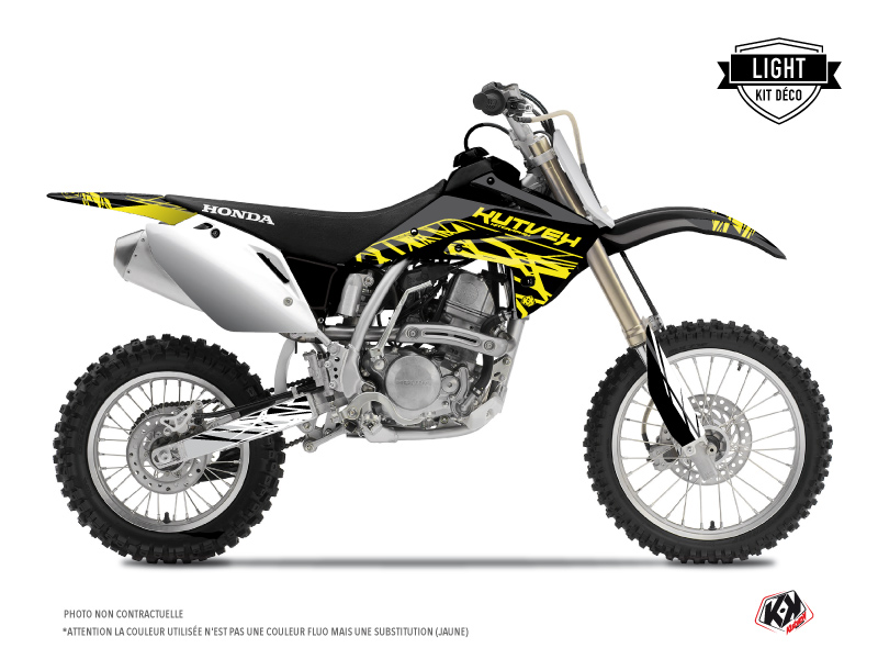 Kit Déco Moto Cross Eraser Fluo Honda 125 CR Jaune LIGHT