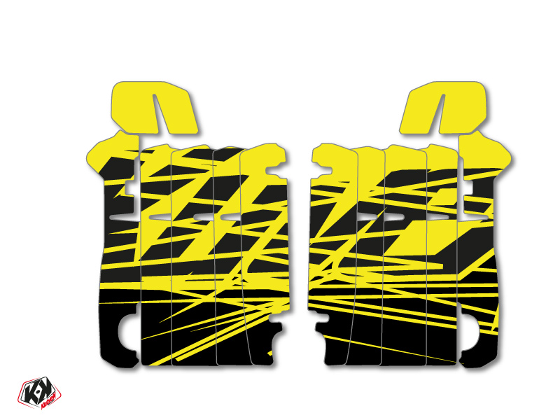 Kit Déco Grilles de radiateur Eraser Fluo Honda 250 CRF 2014-2016 Jaune