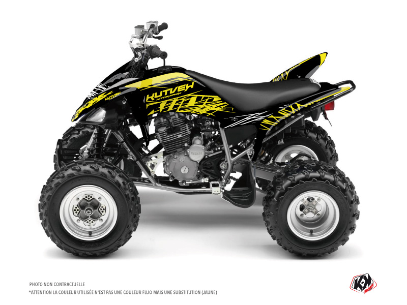 Yamaha 250 Raptor ATV Eraser Fluo Graphic Kit Yellow