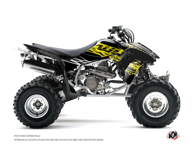 Honda 250 TRX R ATV Eraser Fluo Graphic Kit Yellow