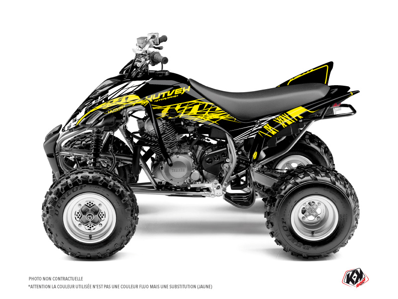 Kit Déco Quad Eraser Fluo Yamaha 350 Raptor Jaune