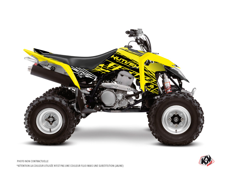 Suzuki 400 LTZ IE ATV Eraser Fluo Graphic Kit Yellow