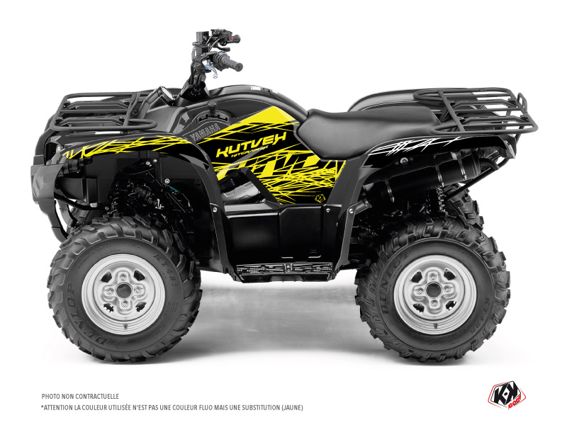 Kit Déco Quad Eraser Fluo Yamaha 450 Grizzly Jaune