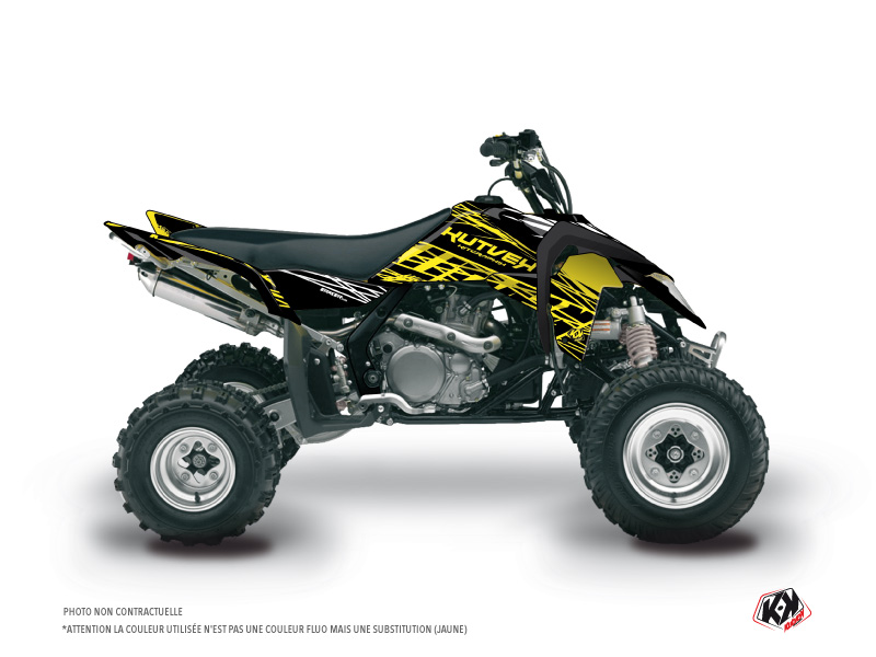 Kit Déco Quad Eraser Fluo Suzuki 450 LTR Jaune